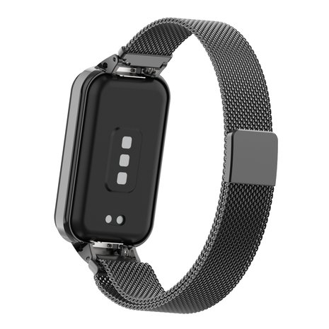 Strap-it® Strap-it Xiaomi Redmi Smart Band 2 Milanese band (zwart)