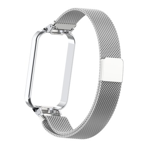 Strap-it® Strap-it Xiaomi Redmi Smart Band 2 Milanese band (zilver)