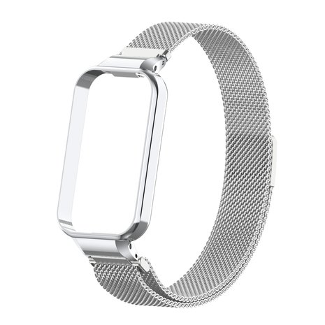 Strap-it® Strap-it Xiaomi Redmi Smart Band 2 Milanese band (zilver)
