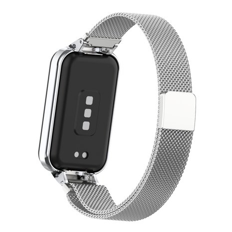 Strap-it® Strap-it Xiaomi Redmi Smart Band 2 Milanese band (zilver)