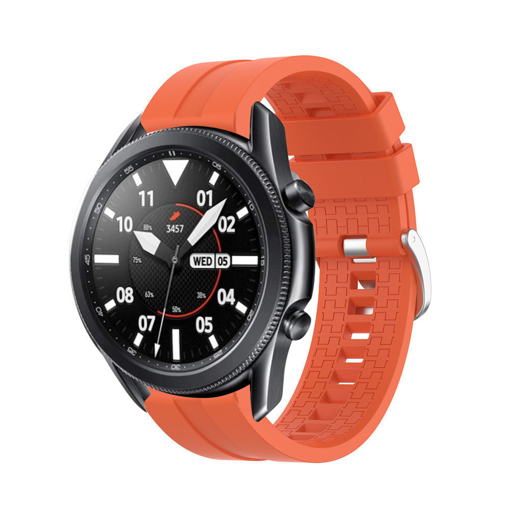 Strap-it® Strap-it Samsung Galaxy Watch 3 45mm extreme silicone band (oranje)