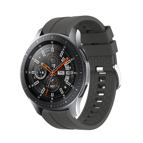 Samsung Galaxy Watch 46mm extreme silicone band donkergrijs Smartwatchbanden