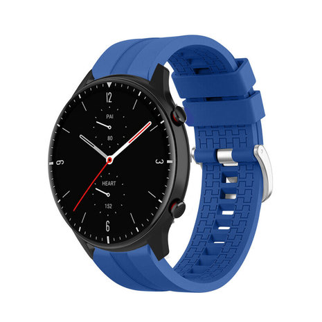 Strap-it® Strap-it Amazfit GTR 2 extreme silicone band (blauw)
