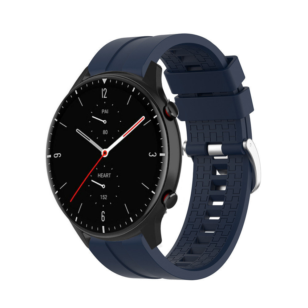 Strap-it® Strap-it Amazfit GTR 2 extreme silicone band (donkerblauw)