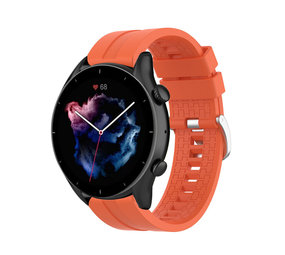 Strap-it® Amazfit GTR 3 (Pro) extreme silicone band (oranje)