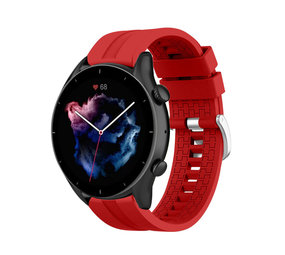 Strap-it® Amazfit GTR 3 (Pro) extreme silicone band (rood)
