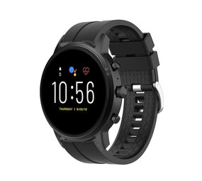 Strap-it® Fossil Gen 5 extreme silicone band (zwart)