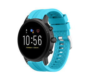 Strap-it® Fossil Gen 5 extreme silicone band (lichtblauw)