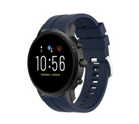 Strap-it® Fossil Gen 5 extreme silicone band (donkerblauw)