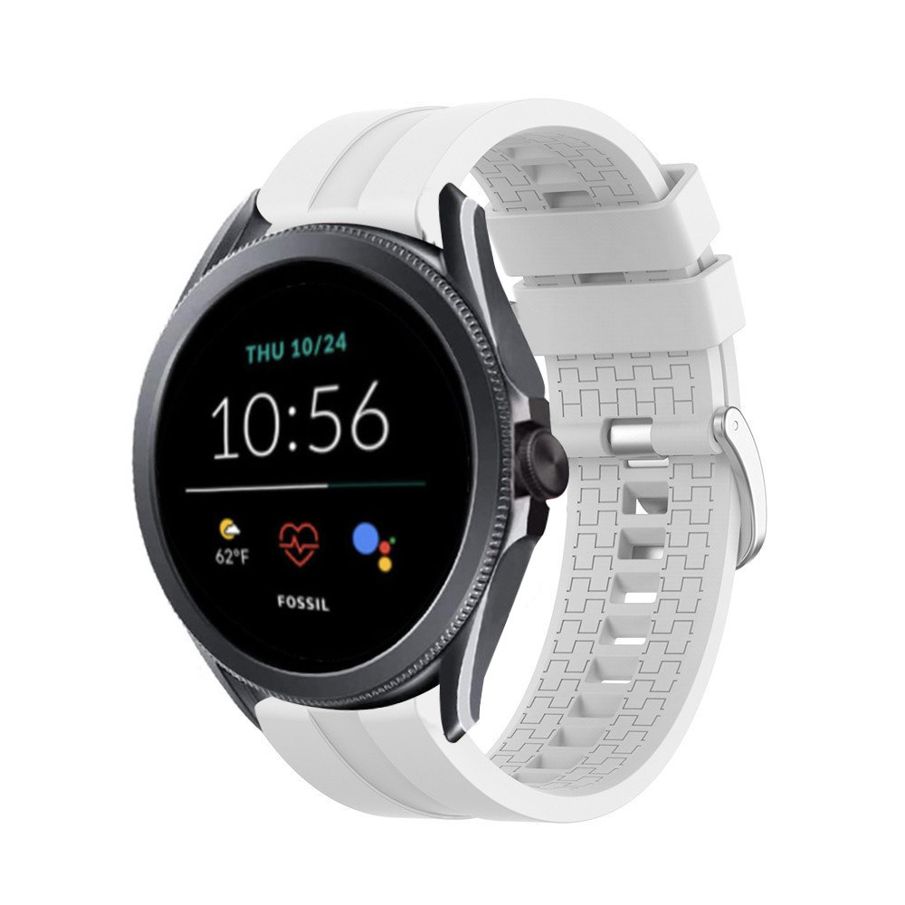 Strap-it® Strap-it Fossil Gen 5e 44mm extreme silicone band (wit)