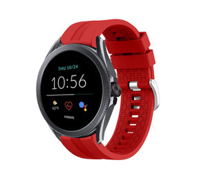 Strap-it® Fossil Gen 5e 44mm extreme silicone band (rood)