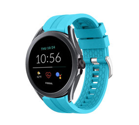 Strap-it® Fossil Gen 5e 44mm extreme silicone band (lichtblauw)