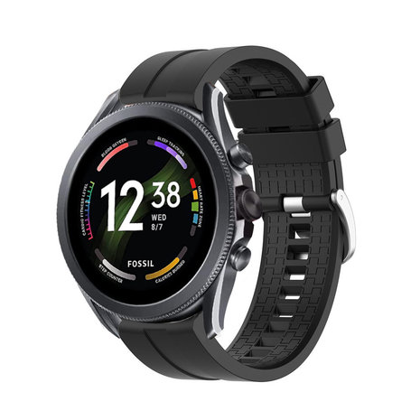 Strap-it® Strap-it Fossil Gen 6 44mm extreme silicone band (zwart) Strap-it® Strap-it Fossil Gen 6 44mm extreme silicone band (zwart)