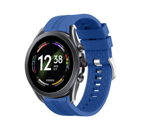 Strap-it® Fossil Gen 6 44mm extreme silicone band (blauw)