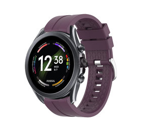 Strap-it® Fossil Gen 6 44mm extreme silicone band (paars)