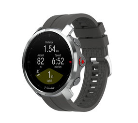 Strap-it® Polar Grit X extreme silicone band (donkergrijs)