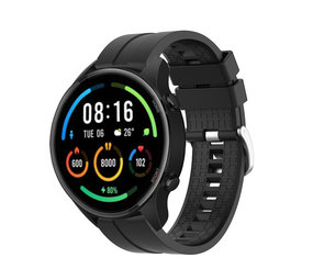 Strap-it® Xiaomi Mi Watch extreme silicone band (zwart)