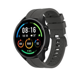 Strap-it® Xiaomi Mi Watch extreme silicone band (donkergrijs)