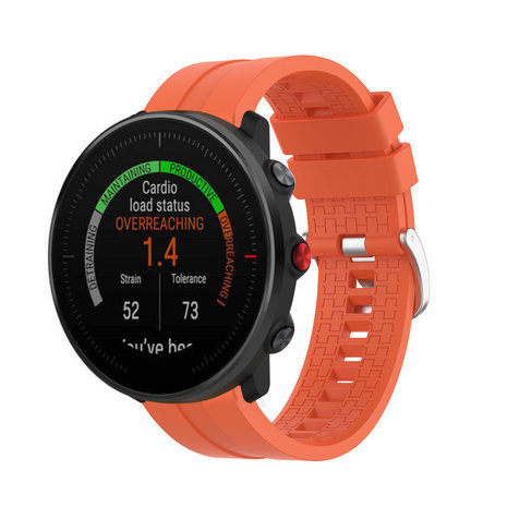 Strap-it® Strap-it Polar Vantage M extreme silicone band (oranje)