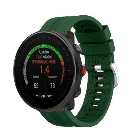 Strap-it® Strap-it Polar Vantage M extreme silicone band (legergroen)