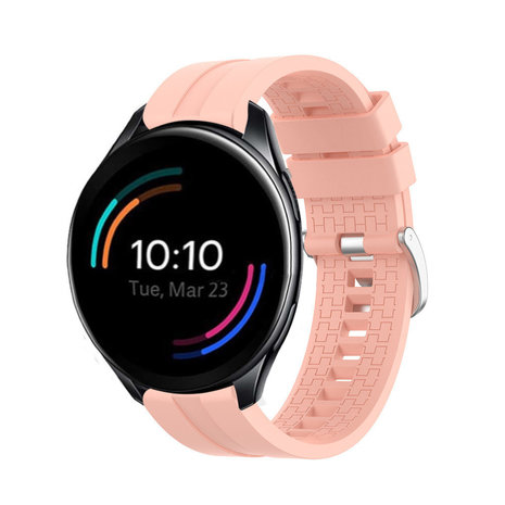 Strap-it® Strap-it OnePlus Watch extreme silicone band (roze)