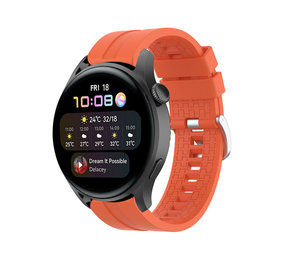 Strap-it® Huawei Watch 3 (Pro) extreme silicone band (oranje)
