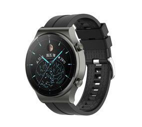 Strap-it® Huawei Watch GT 2 Pro extreme silicone band (zwart)