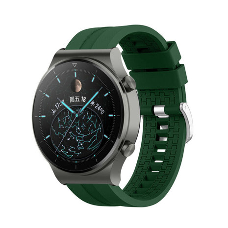 Huawei Watch GT 2 Pro extreme silicone band legergroen Smartwatchbanden