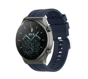 Strap-it® Huawei Watch GT 2 Pro extreme silicone band (donkerblauw)
