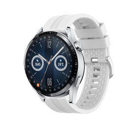 Strap-it® Huawei Watch GT 3 46mm extreme silicone band (wit)