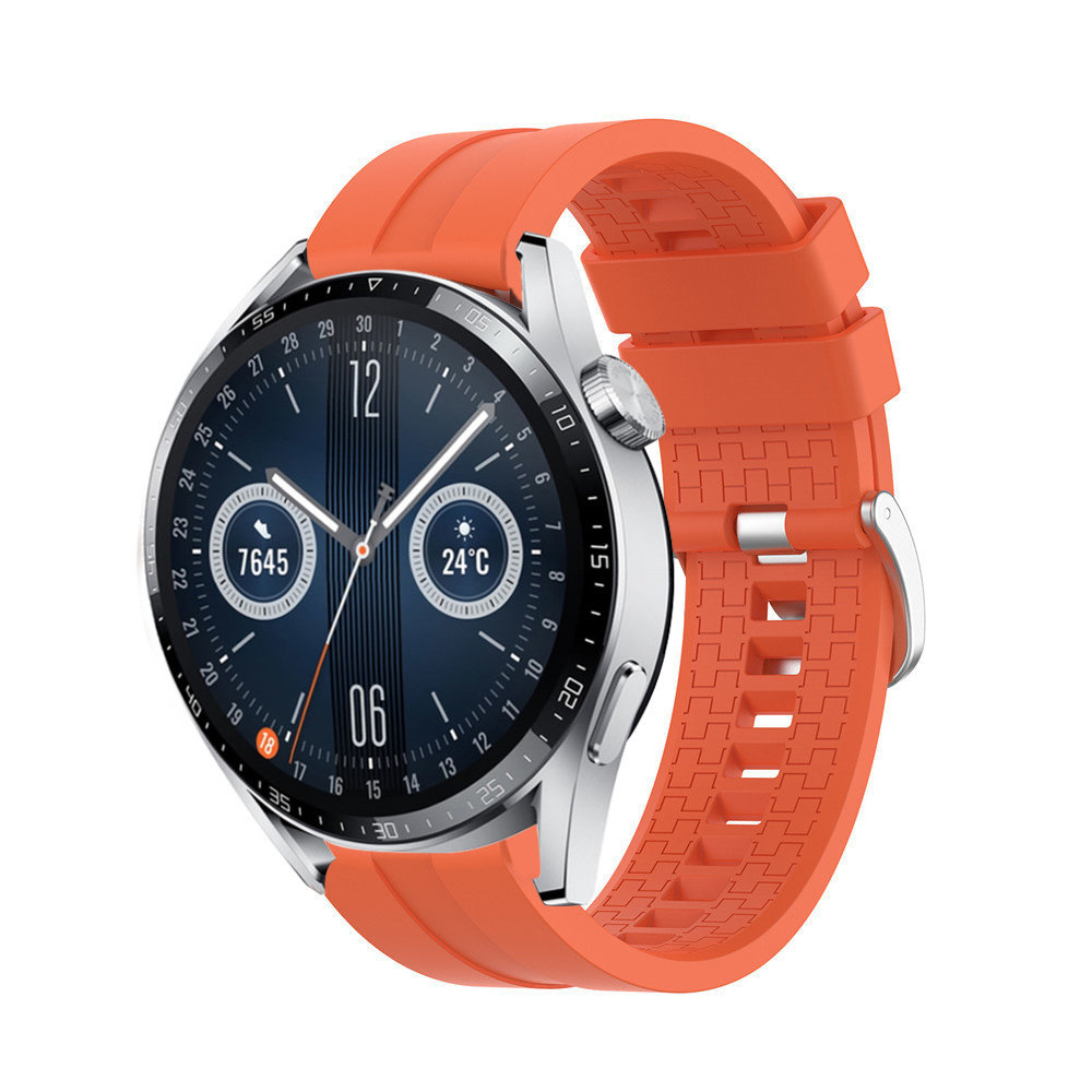 Strap-it® Strap-it Huawei Watch GT 3 46mm extreme silicone band (oranje)