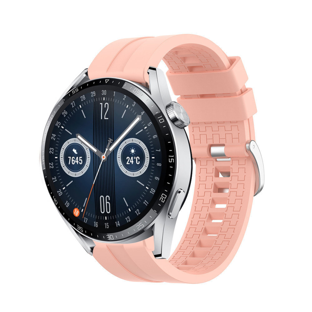 Strap-it® Strap-it Huawei Watch GT 3 46mm extreme silicone band (roze)
