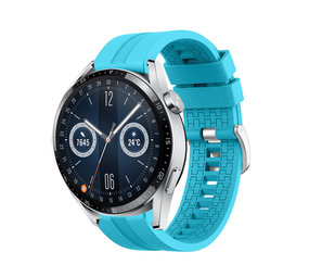 Strap-it® Huawei Watch GT 3 46mm extreme silicone band (lichtblauw)