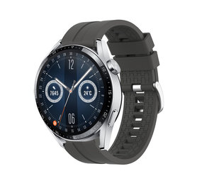Strap-it® Huawei Watch GT 3 46mm extreme silicone band (donkergrijs)