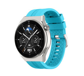 Strap-it® Huawei Watch GT 3 Pro 46mm extreme silicone band (lichtblauw)