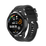 Strap-it® Huawei Watch GT Runner extreme silicone band (zwart)