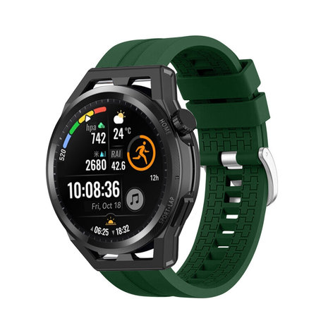 Strap-it® Strap-it Huawei Watch GT Runner extreme silicone band (legergroen) Strap-it® Strap-it Huawei Watch GT Runner extreme silicone band (legergroen)