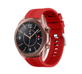 Strap-it® Samsung Galaxy Watch 3 41mm extreme silicone band (rood) Strap-it® Samsung Galaxy Watch 3 41mm extreme silicone band (rood)
