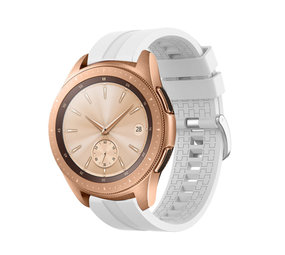 Strap-it® Samsung Galaxy Watch 42mm extreme silicone band (wit)