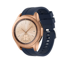 Strap-it® Samsung Galaxy Watch 42mm extreme silicone band (donkerblauw)