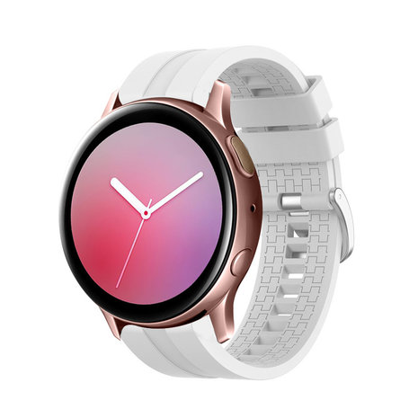 Strap-it® Strap-it Samsung Galaxy Watch Active extreme silicone band (wit) Strap-it® Strap-it Samsung Galaxy Watch Active extreme silicone band (wit)