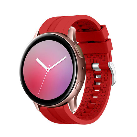 Strap-it® Strap-it Samsung Galaxy Watch Active extreme silicone band (rood)