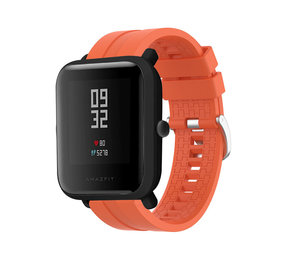 Strap-it® Xiaomi Amazfit Bip extreme silicone band (oranje)