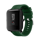 Strap-it® Xiaomi Amazfit Bip extreme silicone band (legergroen)