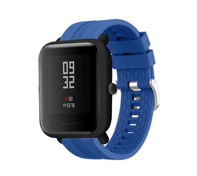 Strap-it® Xiaomi Amazfit Bip extreme silicone band (blauw)