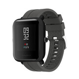 Strap-it® Xiaomi Amazfit Bip extreme silicone band (donkergrijs)