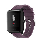 Strap-it® Xiaomi Amazfit Bip extreme silicone band (paars)