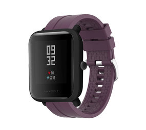 Strap-it® Xiaomi Amazfit Bip extreme silicone band (paars)