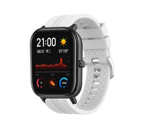 Strap-it® Xiaomi Amazfit GTS extreme silicone band (wit)