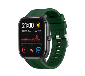 Strap-it® Xiaomi Amazfit GTS extreme silicone band (legergroen)